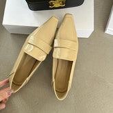 LIZAKOSHT  -  Spring New Brand Women Flat Shoes Fashion Square Toe Slip On Loafer Shoes Low Heel Outdoor Dress Single Shoes New Woman